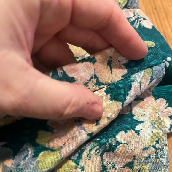 O'Neill Floral Maxi Skirt in Teal and Cream - Picture 16 of 16